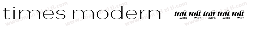 times modern字体转换